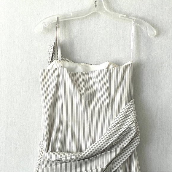 Betsy Johnson Y2K One Shoulder Ruffle Stripe Mini Dress - Picture 9 of 16